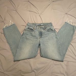 Slouchy Straight High-Rise Jeans
